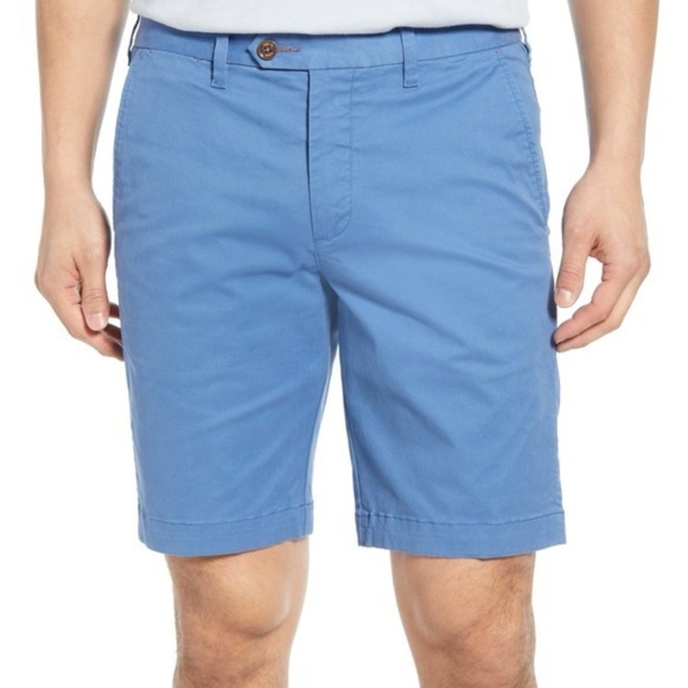 Ted Baker London Mens Blue Chino Shorts Size 34R Tailored Fit Summer Casual